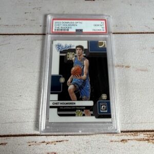 2022 Donruss Optic The Rookies Chet Holmgren RC #2 PSA 10 Gem Mint Thunder